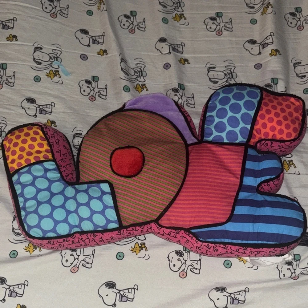 Vintage BRITTO LOVE STUFFED PILLOW
